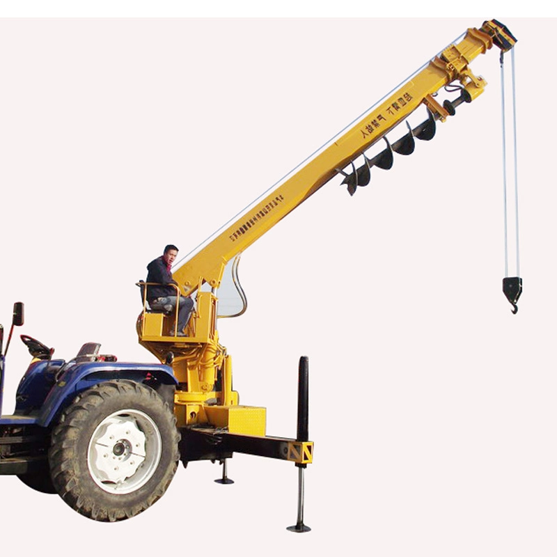 Hydraulic 6 Ton Telescopic Boom Auger Drill Truck Mounted Crane