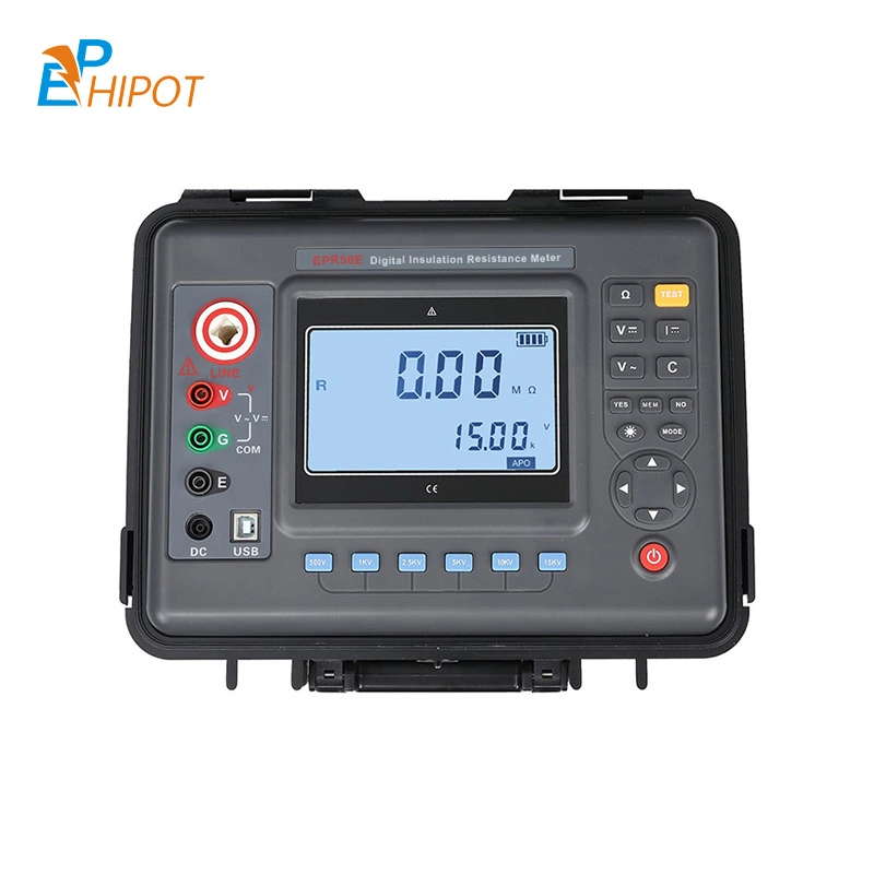 Digital Insulation Resistance Meter, Absorption Ratio and Polarization Index Measurement