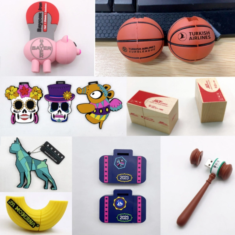 Factory Customized Dog PVC Shape USB 2.0/3.0 Pen Drive Gift USB Flash Drive 3D USB Disk Promotion USB Stick