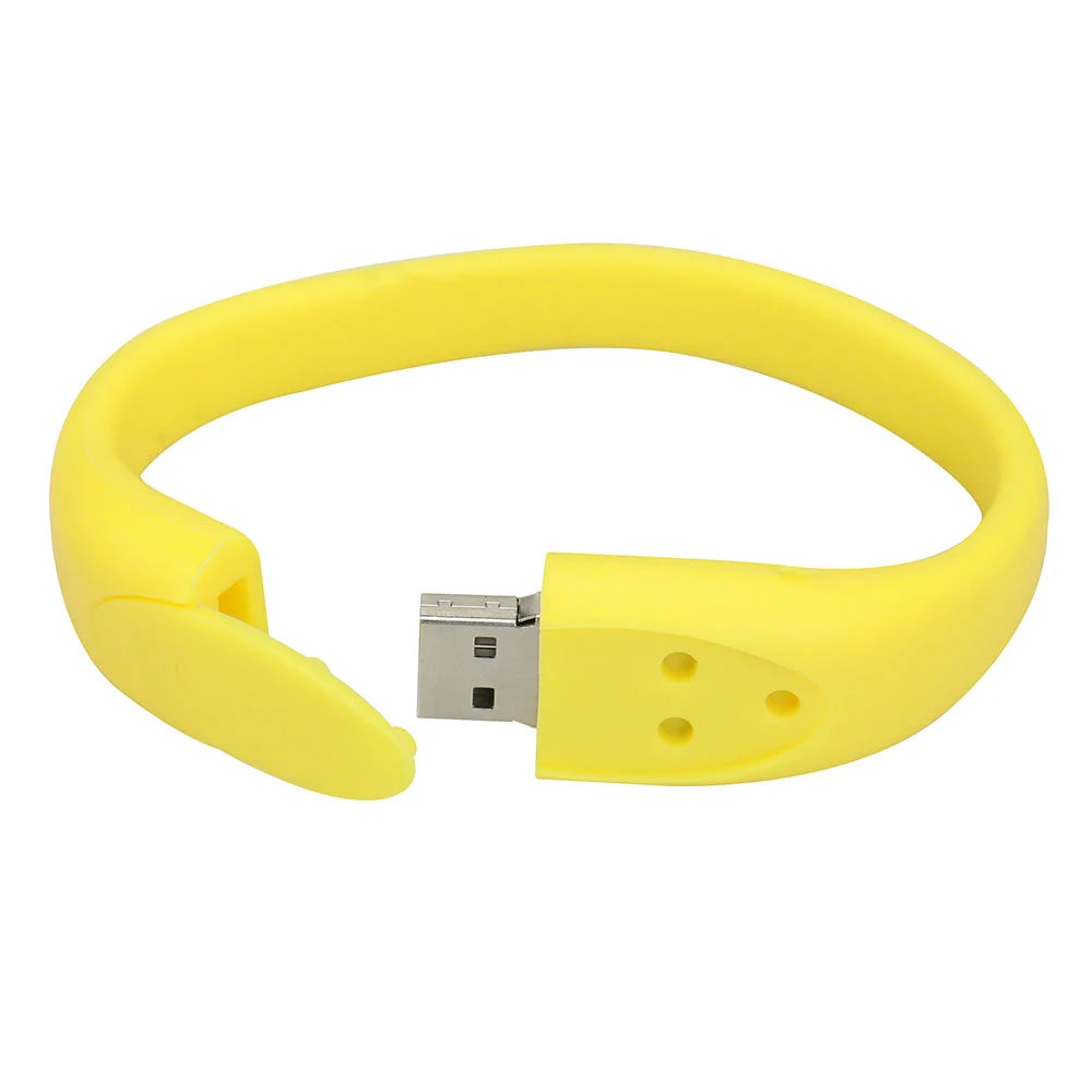 Commerce de gros cadeau promotion bon marché en vrac Logo personnalisé Bracelet Bracelet en silicone mâle USB 3.0 Lecteur Flash USB 2.0