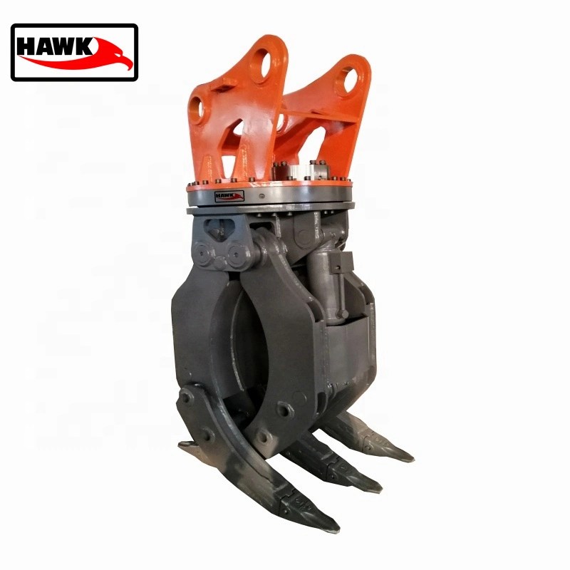 Hydraulic Rotatable Small Log Grapple Hydraulic Clipper for Excavator