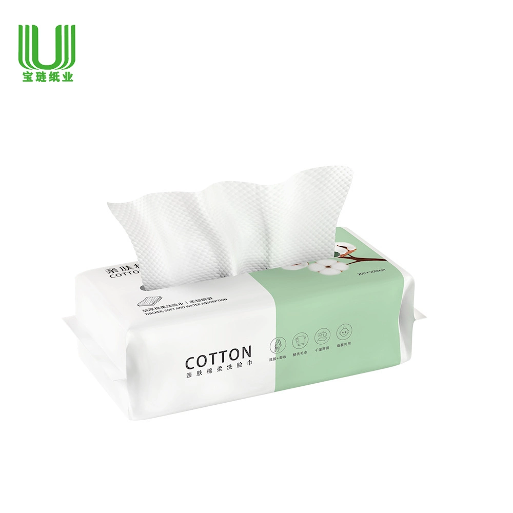Wet and Dry Dual-Use Strong Absorbent Disposable Cotton Paper Towel Disposable Wet Wipes Beauty Face Towel
