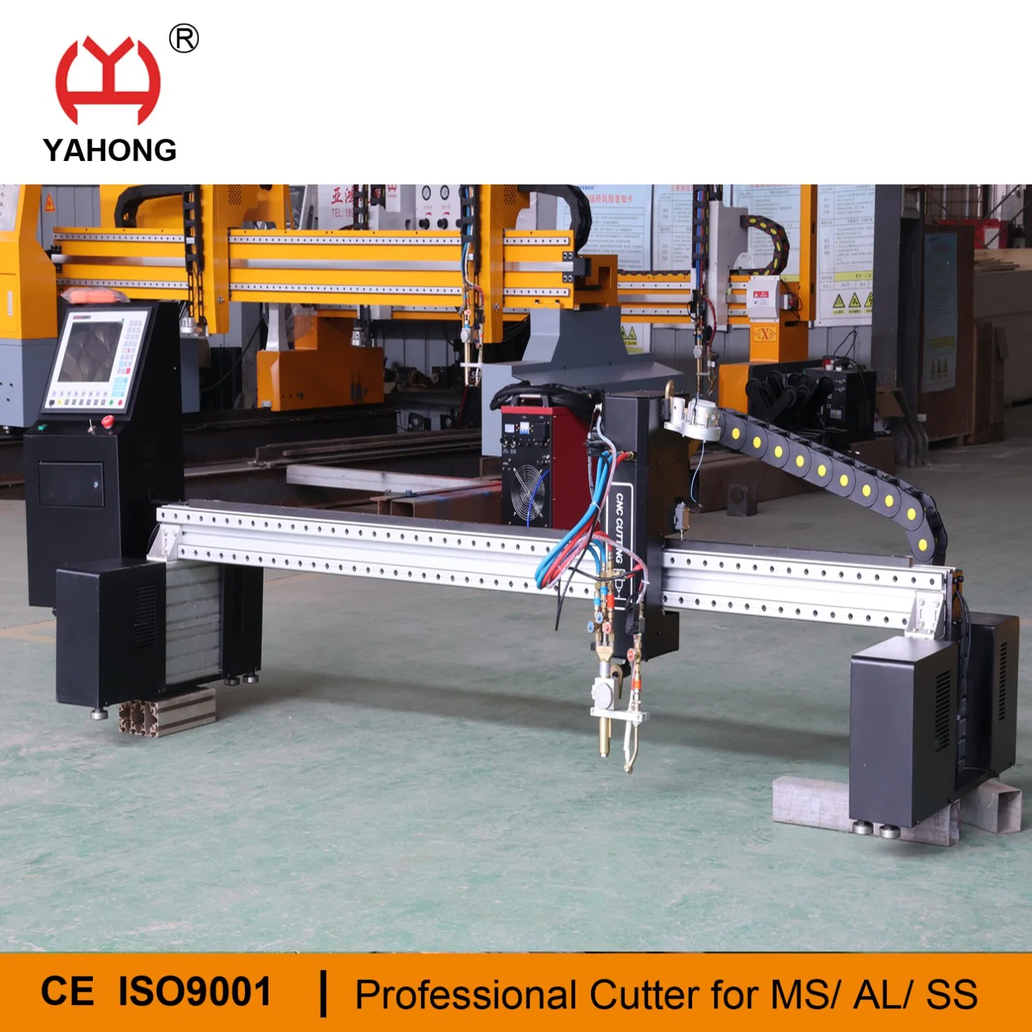 CNC Portal Plasma Cutting Steel Machine with Oxy Acetylene Torch