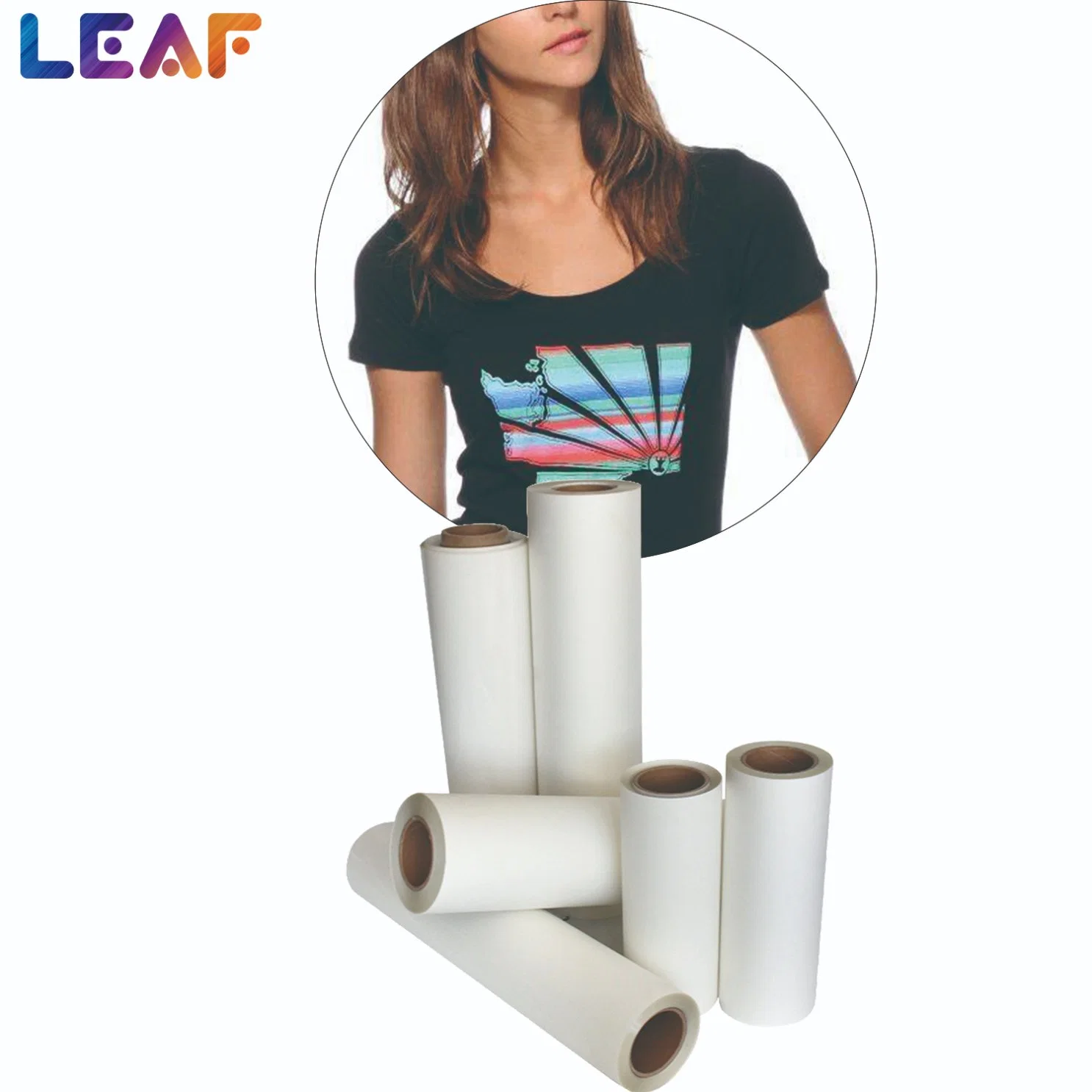 LEAF Roll Print dtf pet film Hot Peel A3 30cm 60 cm Printing Pet Film Dtf For DTF Printer