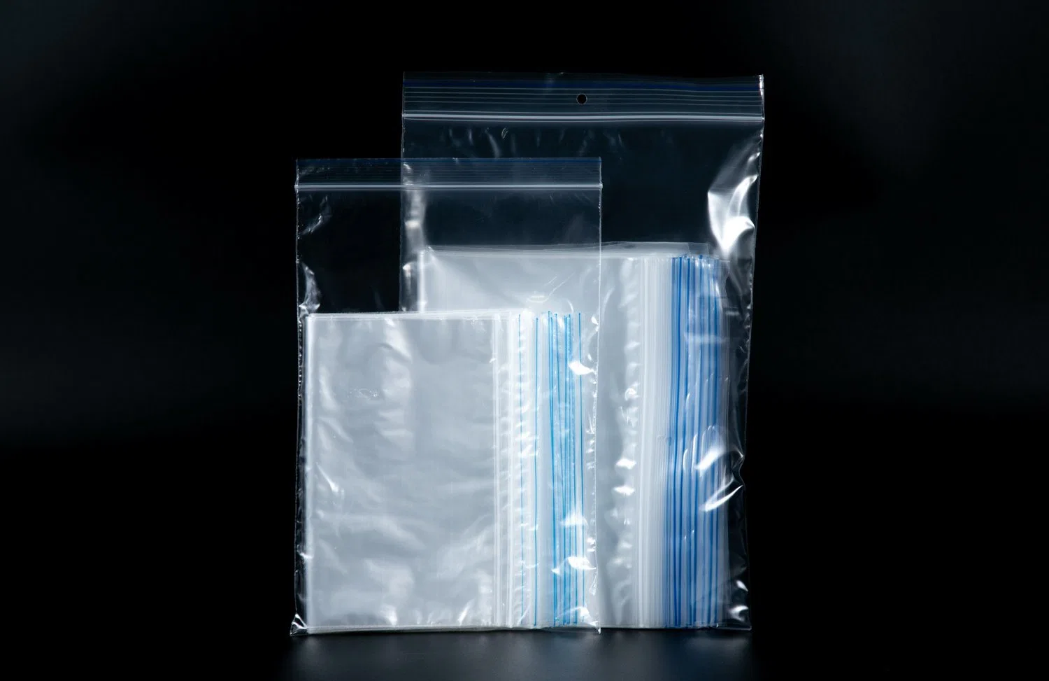 Sac à fermeture à glissière de qualité alimentaire sacs en plastique transparent biodégradable Avec Zipper
