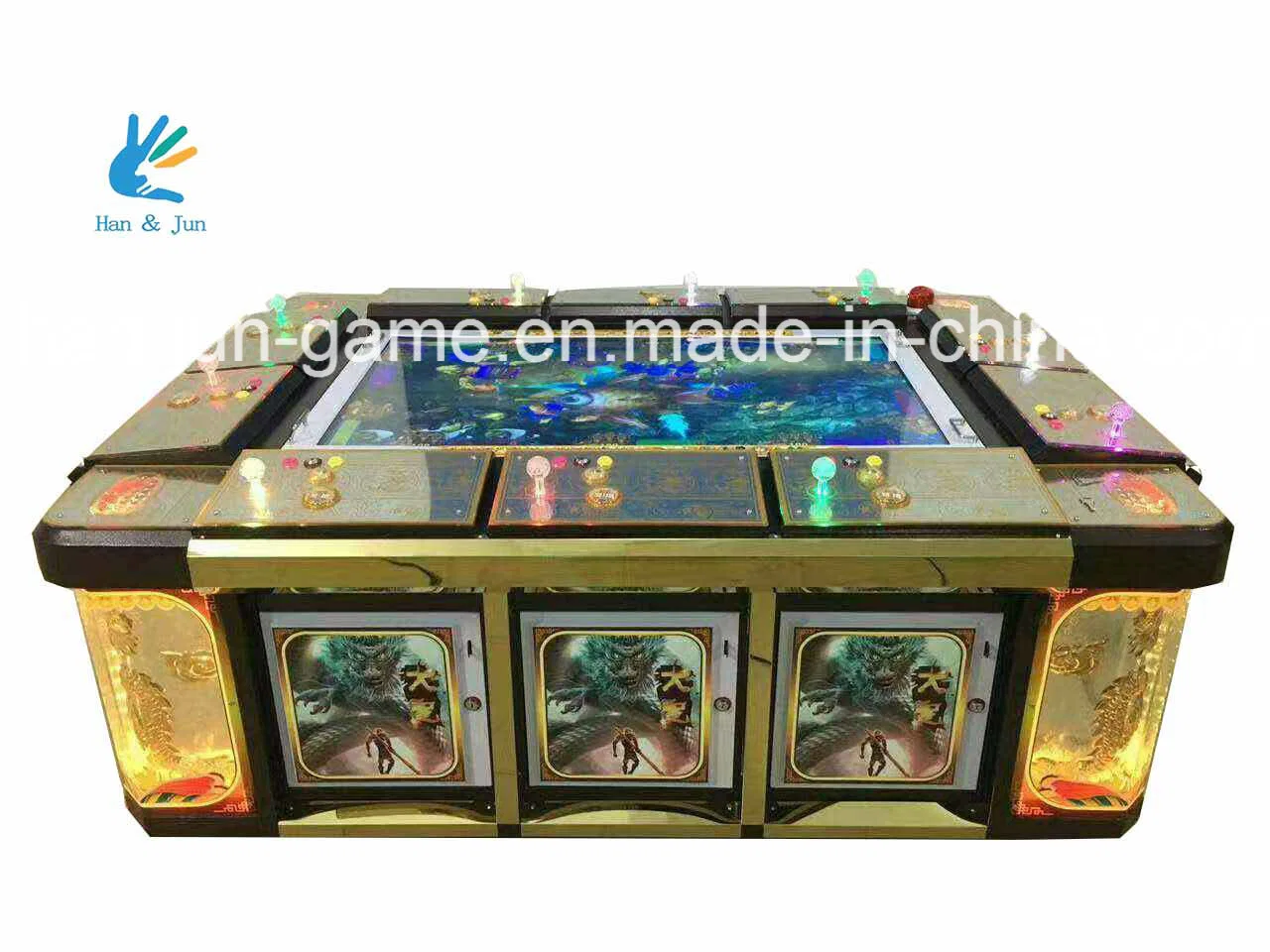Indoor Amusement Coin Operated Fishing Arcade Game Machine