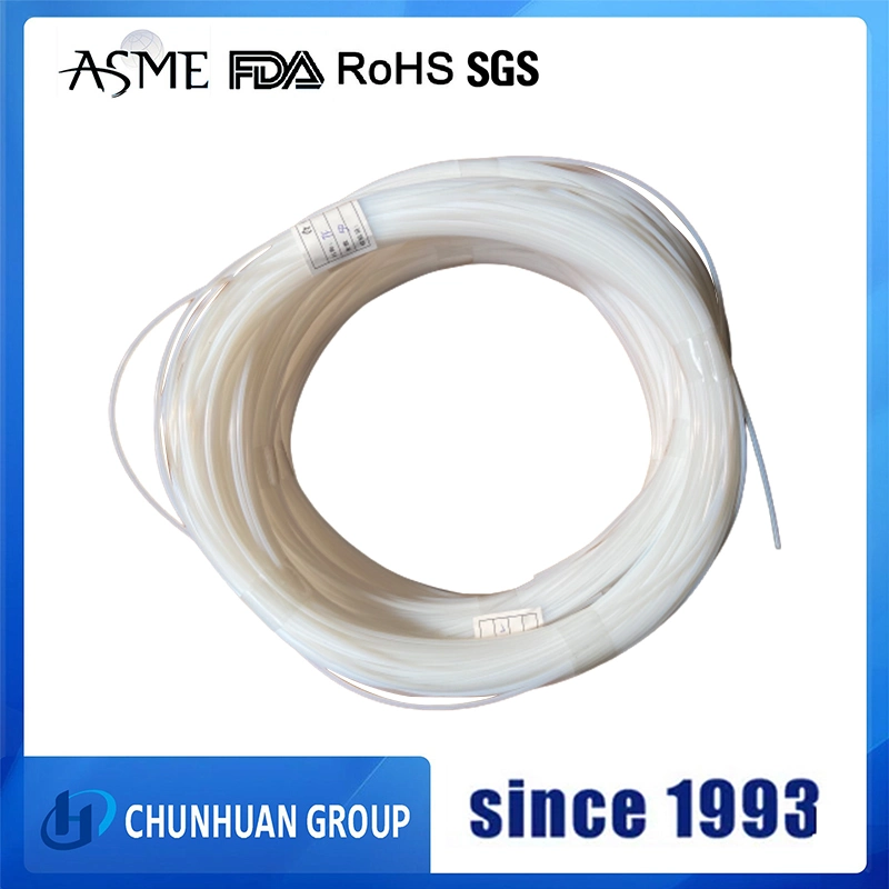 Compatible con RoHS/llegar a 100 de la pared ultra delgado tubo flexible de plástico de PTFE virgen