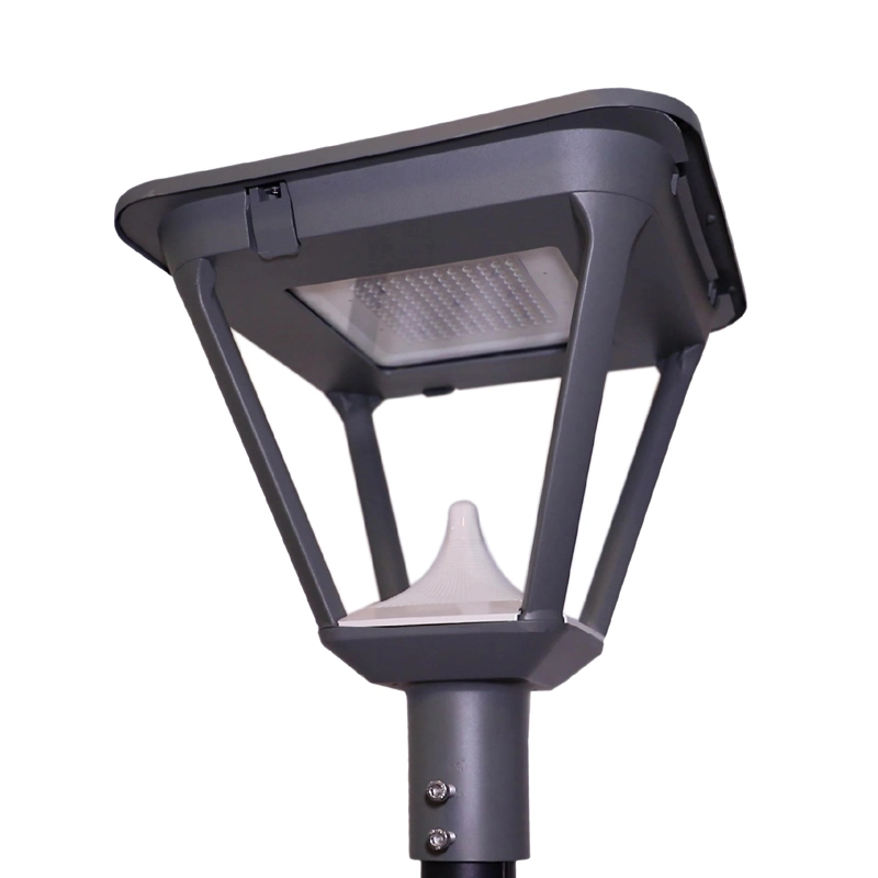 ضوء LED الشمسي 120-140 LM/W مصباح LED المقاوم للمياه IP66 أبيض وأسود ورمادي إضاءة خارجية مع إضاءة LED للحديقة مع ضمان 5 سنوات