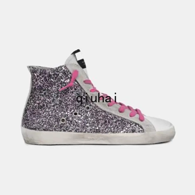 Marca Deluxe Golden meados deslize Star High Top Tênis Homens Mulheres Doold Sujo Sports Star Botas Calçados Casual Alta