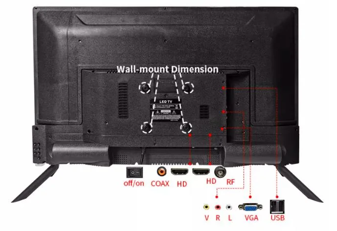 ISDB-T DVB-T2 S2 24 32 39 43 50 55 65 Inch Cheap Full HD Smart LED TV