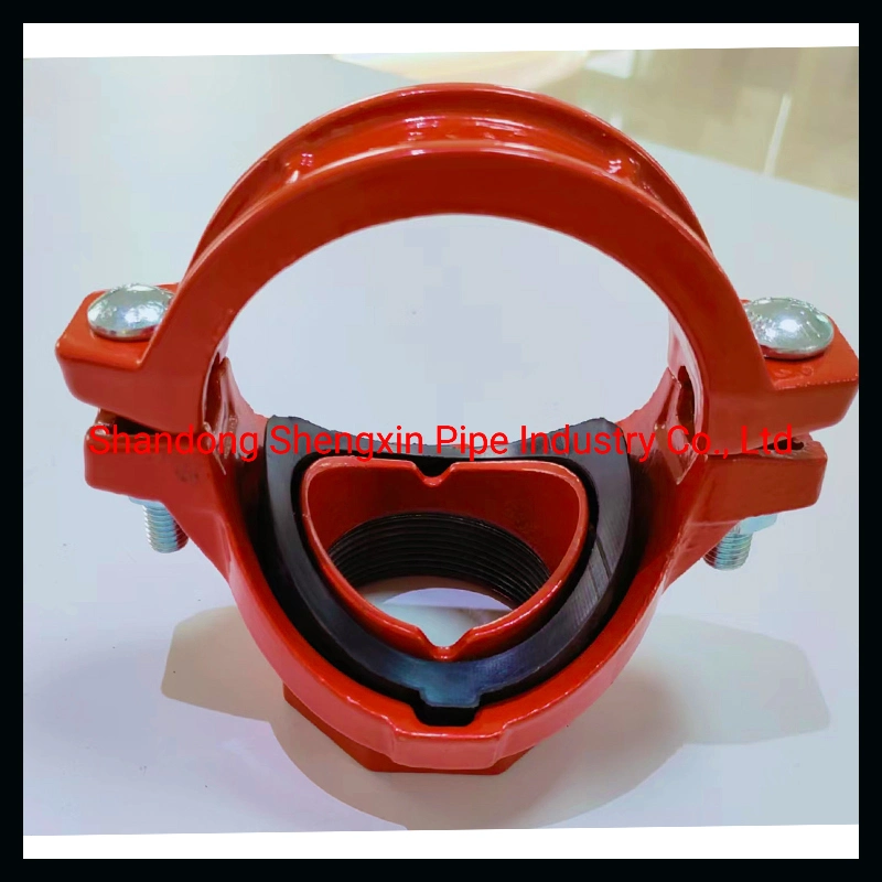 UL FM Approved Ductile Cast Iron Grooved Metal Fittings Mechanical. Tee