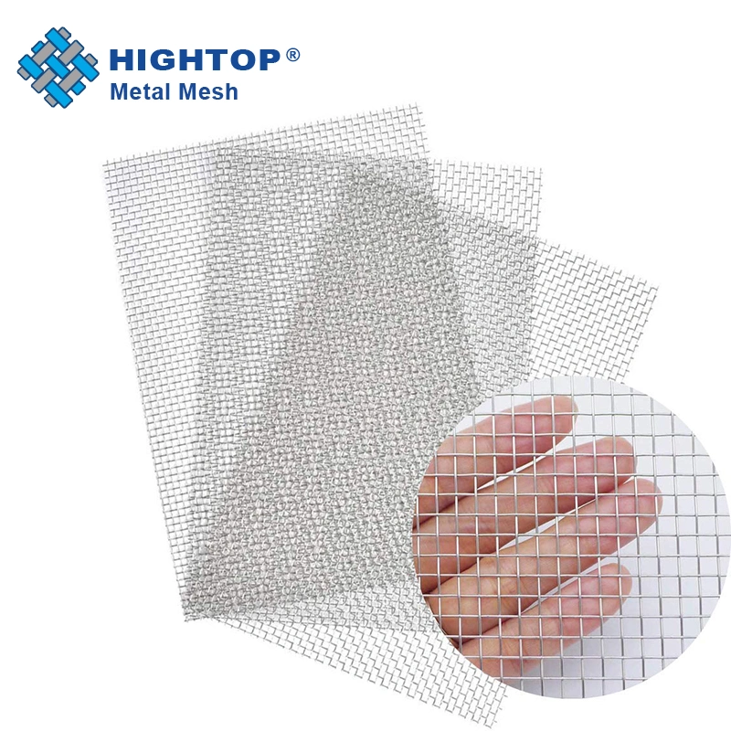 Acid Resistance 100 Mesh Weave Pure Silver Metallic Mesh Fabric for Chemical Industry