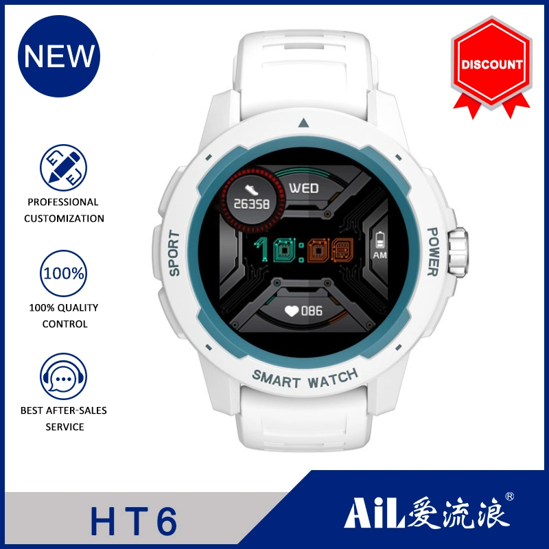 شاشة لمس إلكترونية رقمية بتقنية Bluetooth® تعمل باللمس وموضة RoHS للضغط ساعات هدايا ذكية للمعصم بنظام Android Sport