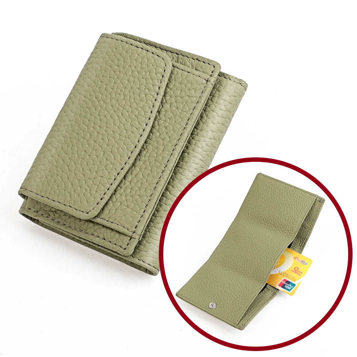 Korean Version Unisex Magic Wallet Money Clip Purse Slim Elastic Wallet Men Retro Cow Leather Wallet ID Credit Card Cases