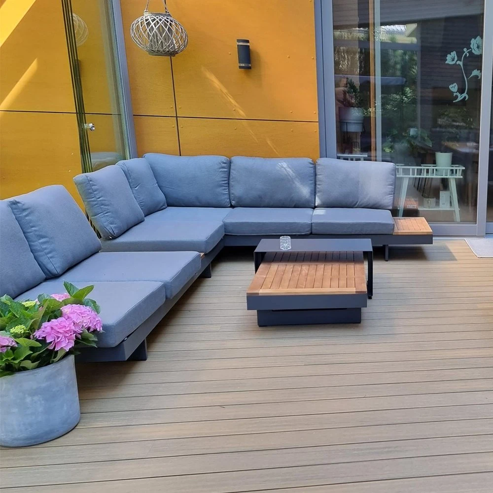 Jardin modulaire utilisé en métal Patio en fonte d'osier canapé en rotin Ensemble mobilier extérieur de la Turquie