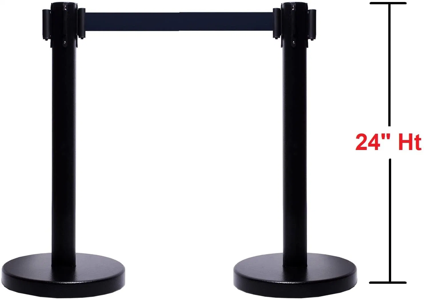 24&lsquo; &rsquor; Crowd Control Folding Stainless Steel Queue Barrier/Stand/Pole for Security