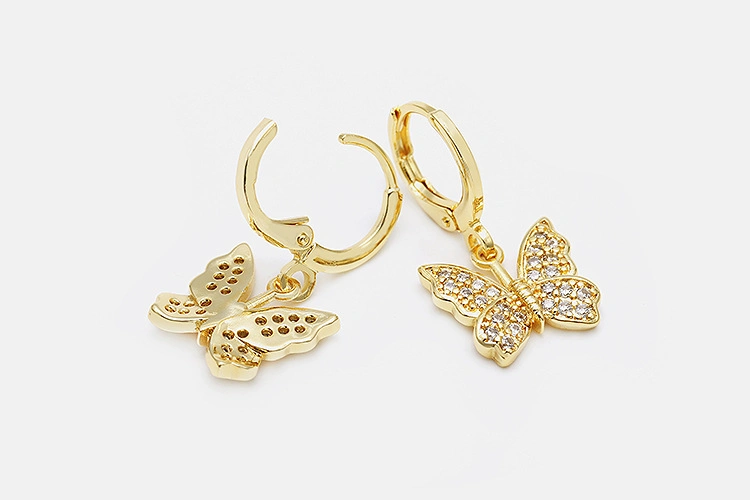 925 Silver 18K Gold Plated Fashion Earring for Women