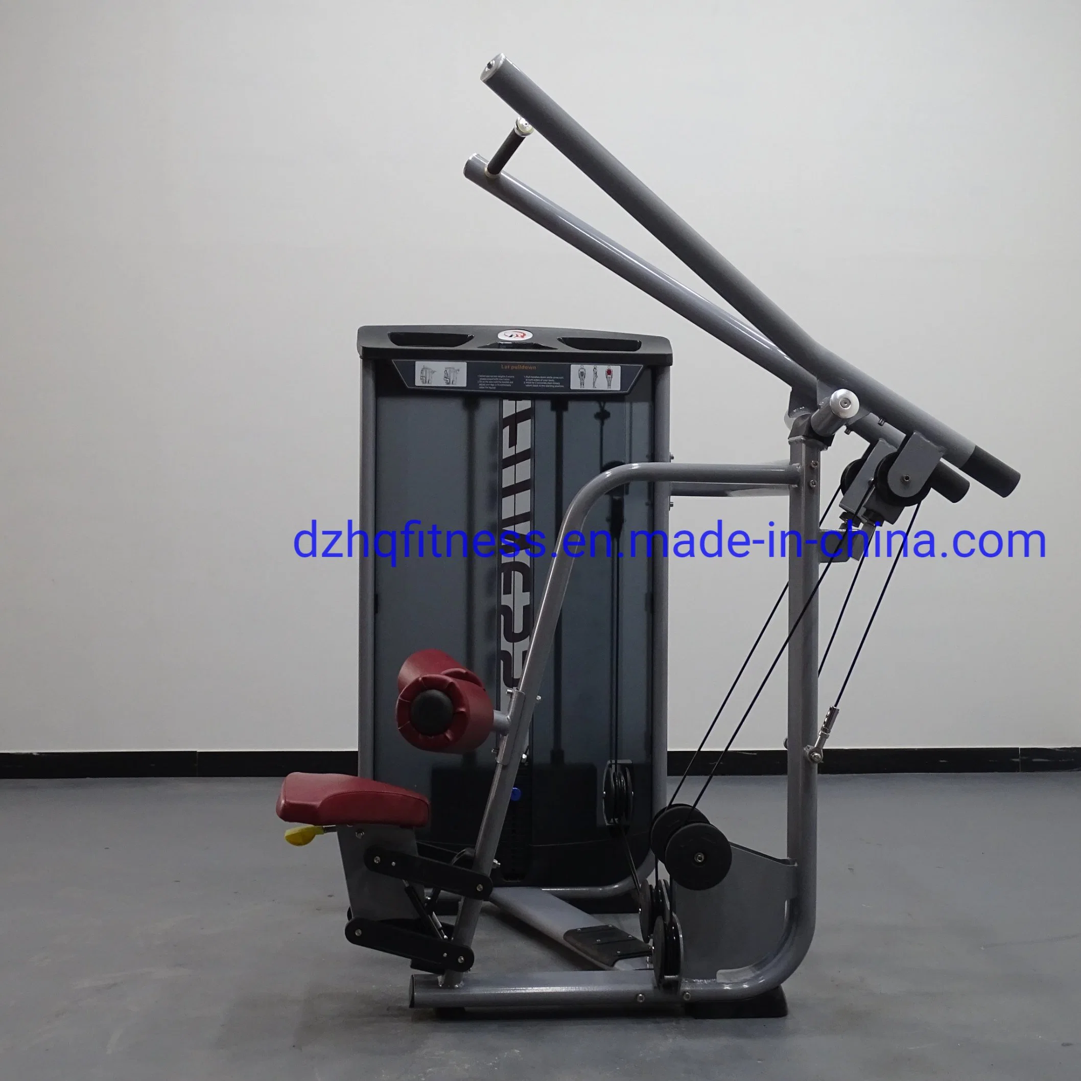 CE Approved Home Gym Commercial Strength Training Exercise Machine Pin Loaded Seated Lat Pulldown Fitness Equipment