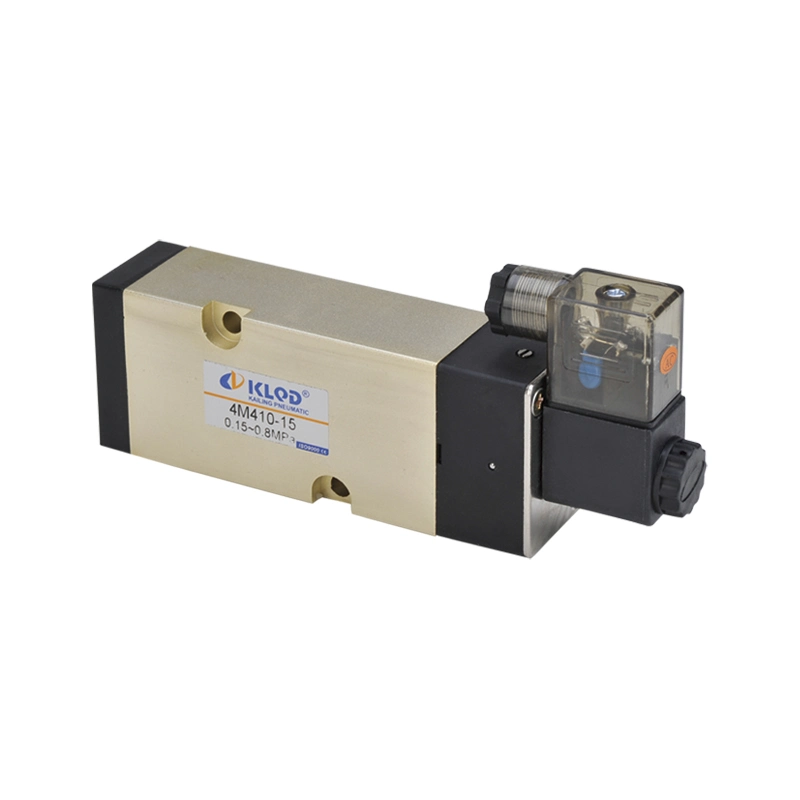 Klqd Low Price 4V400 Series 5/2 Way 4V410-15 1/2 Inch Solenoid Valve