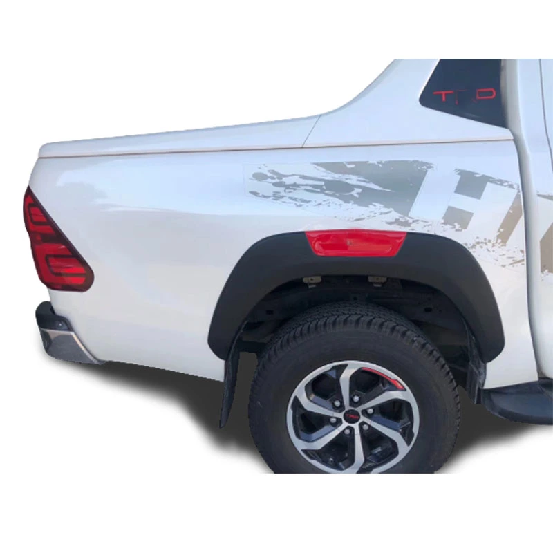 Recogedor de coche accesorios de destello del guardabarros para Hilux Revo 2016-2019