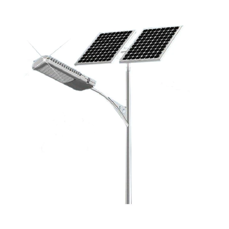 Hot Galvanized Street Light Pole 12m Solar LED Lamp