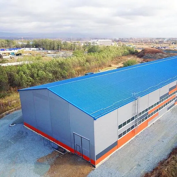 2000 Square Meter Double Slope Construction Prefabricated Steel Structure Warehouse