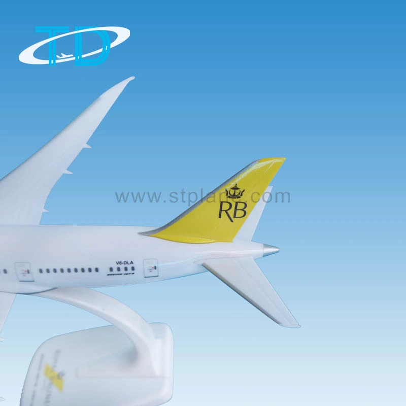 Royal Brunei b787 28cm 1/200 modelo de avião artesanais