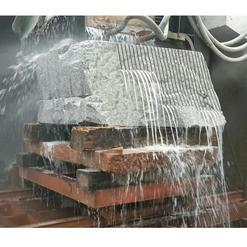 Многопильная направляющая Каменная пила мраморная карьерная резка шлифовальная машина Гидравлический отвал
