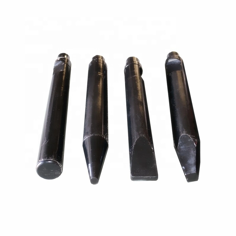 NPK Breaker Chisel E210 E213 H-7X H-10X H 12X Hydraulic Hammer Parts Moil Point Steel Tool H-Wedge Blunt Flat Chisels