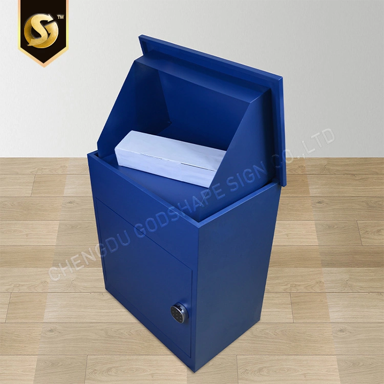 Home Outdoor Package Stainless Steel Metal Parcel Delivery Drop Box with Password Key