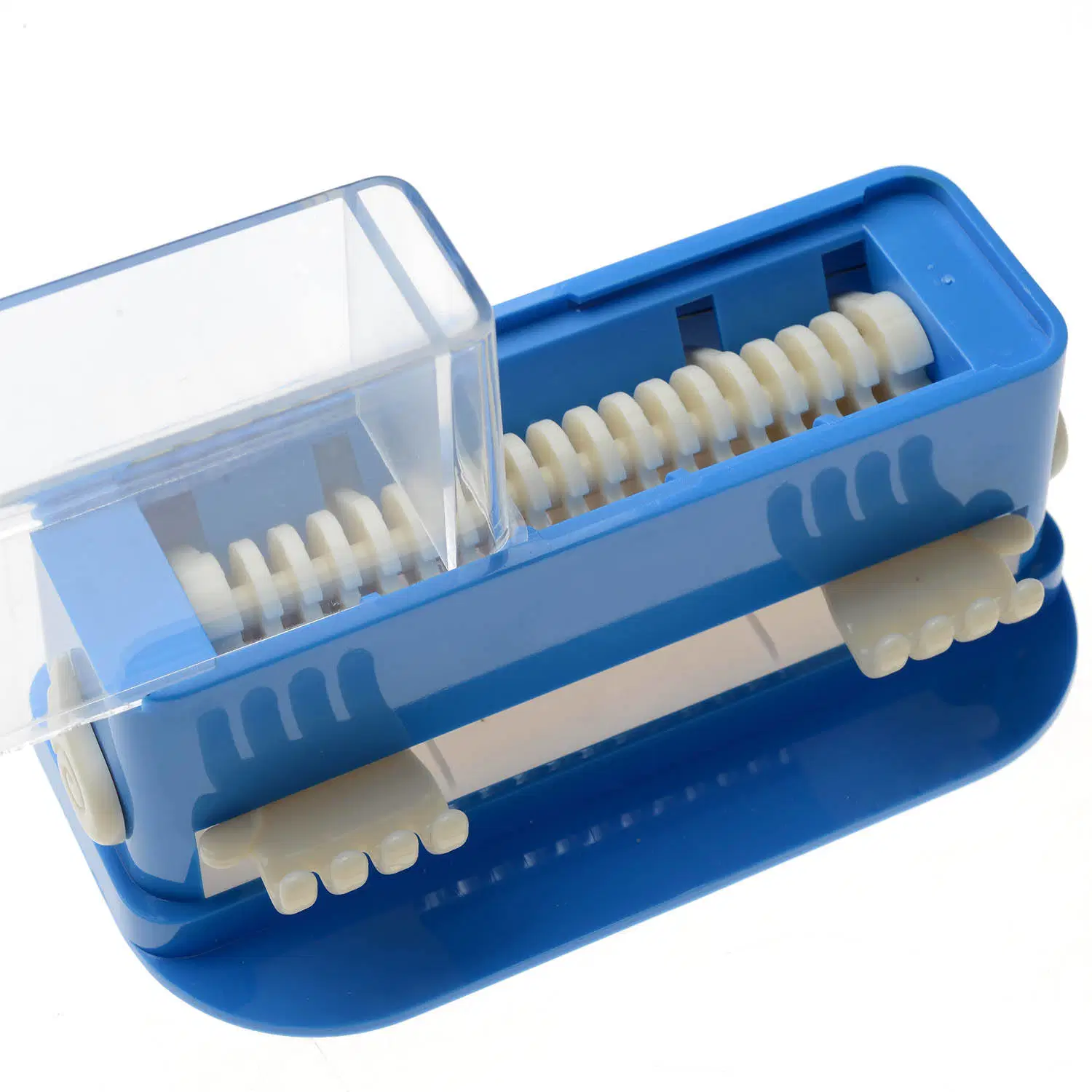 Dispensador com micro-escova dental Caixa cotonete limpo com 100Dicas de aplicador de PCS