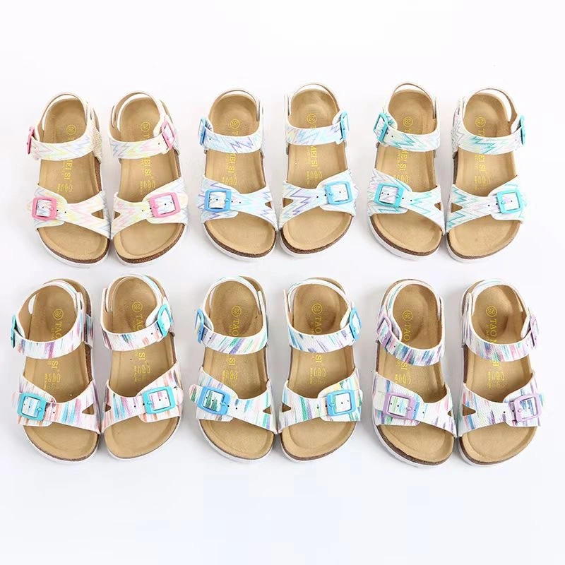 New Style Nice Looking Cork Slippers for Kids Children Footwear Shoes Factory Manufacturer Baby Lovely Amazing Surprise Gift