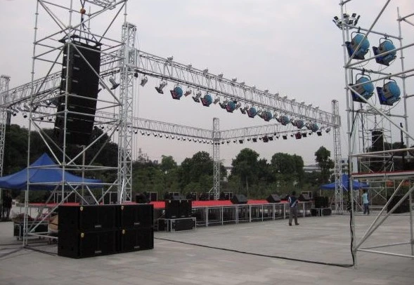 Proyecto de sonido Line Array de aluminio tornillo audio Altavoz Global Truss