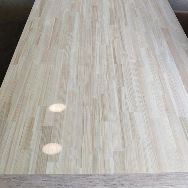 Korea Market Wood Finger Joint Board Hinoki Wall Panel with Scar Knot Grade Wood Board