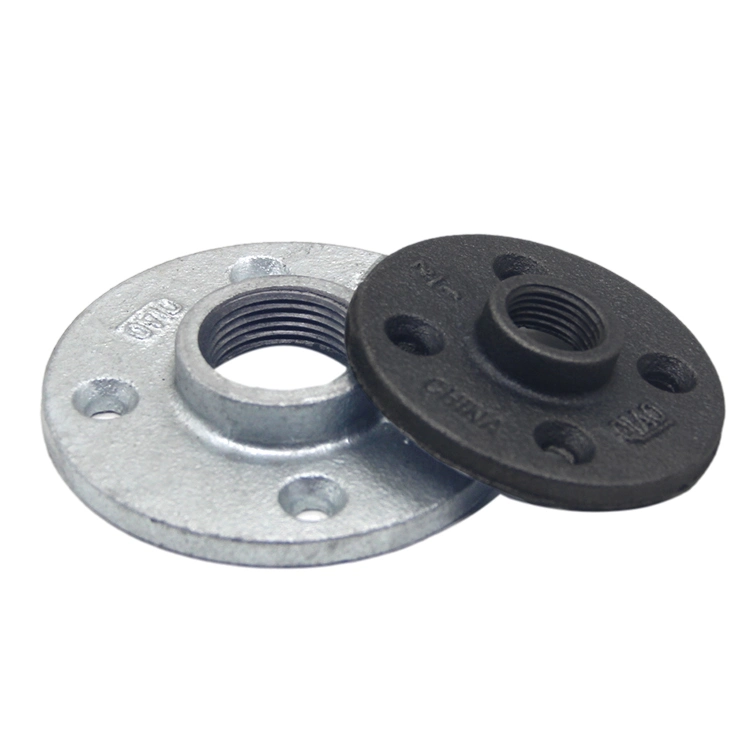 Pipe Fittings Flange Cover Cast Malleable Iron Plumbing Hardware Flange