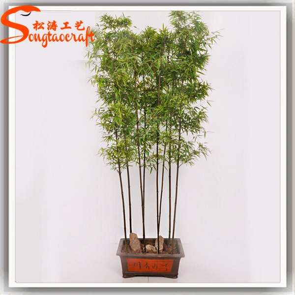 Home Decoration Artificial Plastic Potted Bamboo Tree on Sale