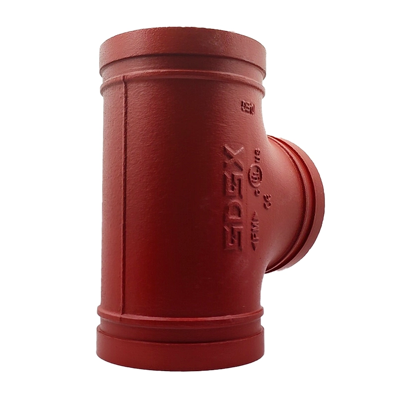 Sdsx Di Grooved Fittings Couplings 90 Equal Tee FM, UL Fire Protection