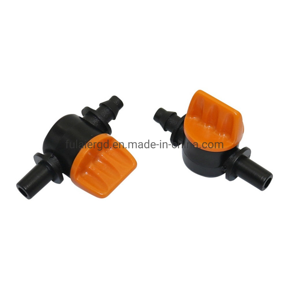 6 mm to 1/4 Inch Mini Valve Garden Irrigation Barbed Water Flow Control Valve 4/7mm Water Valve Controller