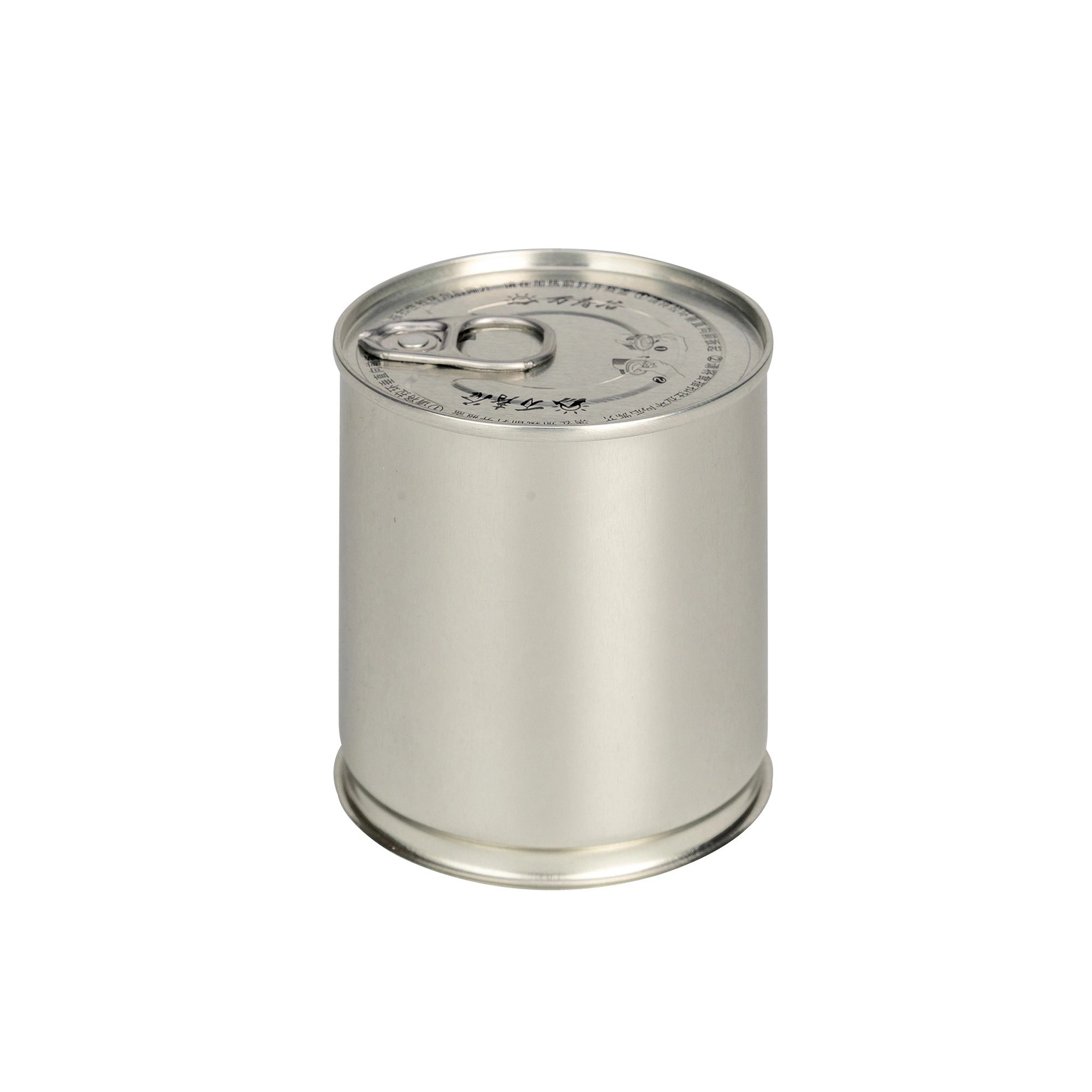 Metal Ring-Pull Tin Can 2 Piece Tinplate Container Round Food Packing Can