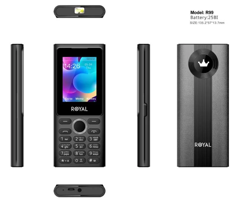 1800mAh Dual SIM Button Phone 2.4 Inch Screen Keypad Mobile