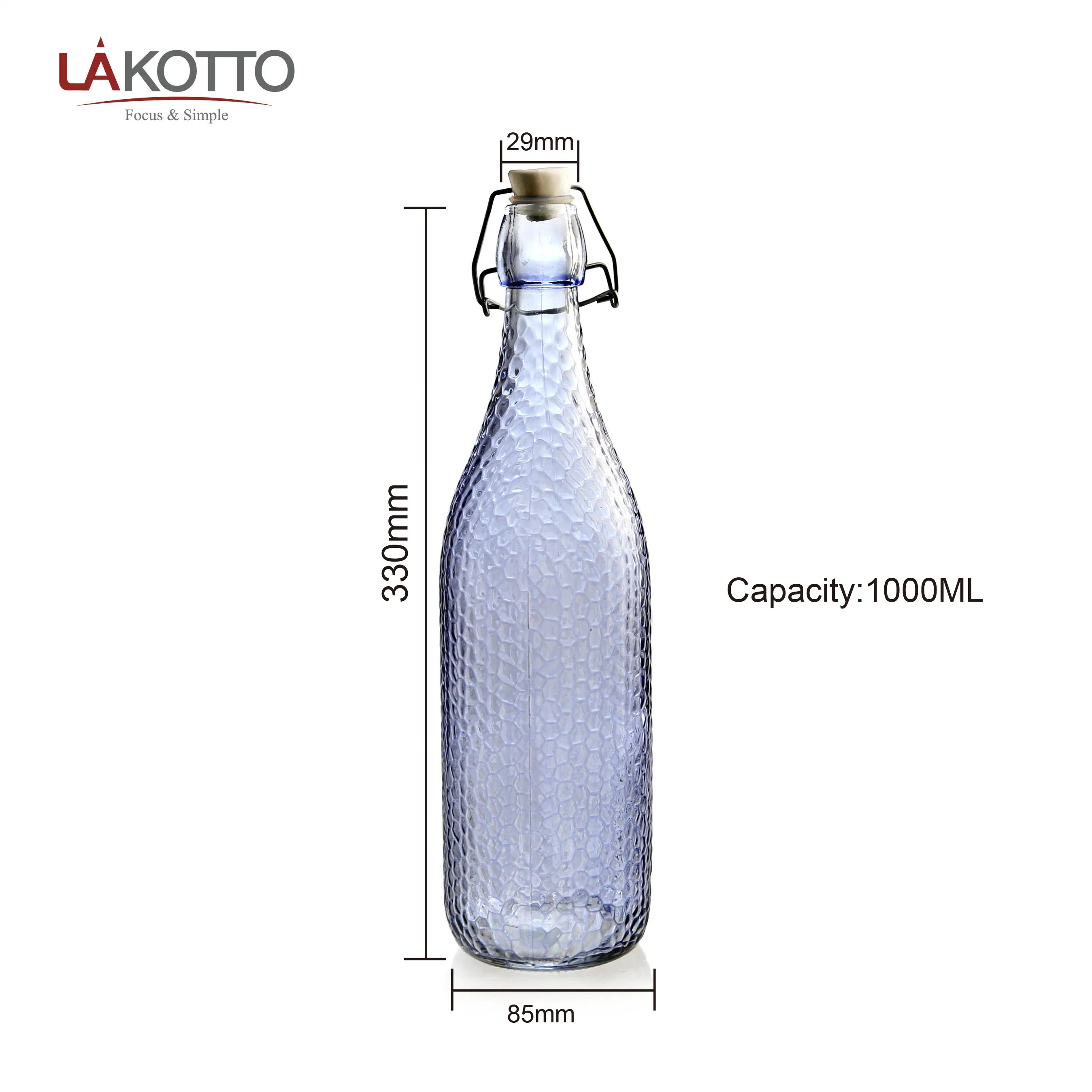 1000ml Weinglas Flasche Spray Farbe mit Silikon Deckel
