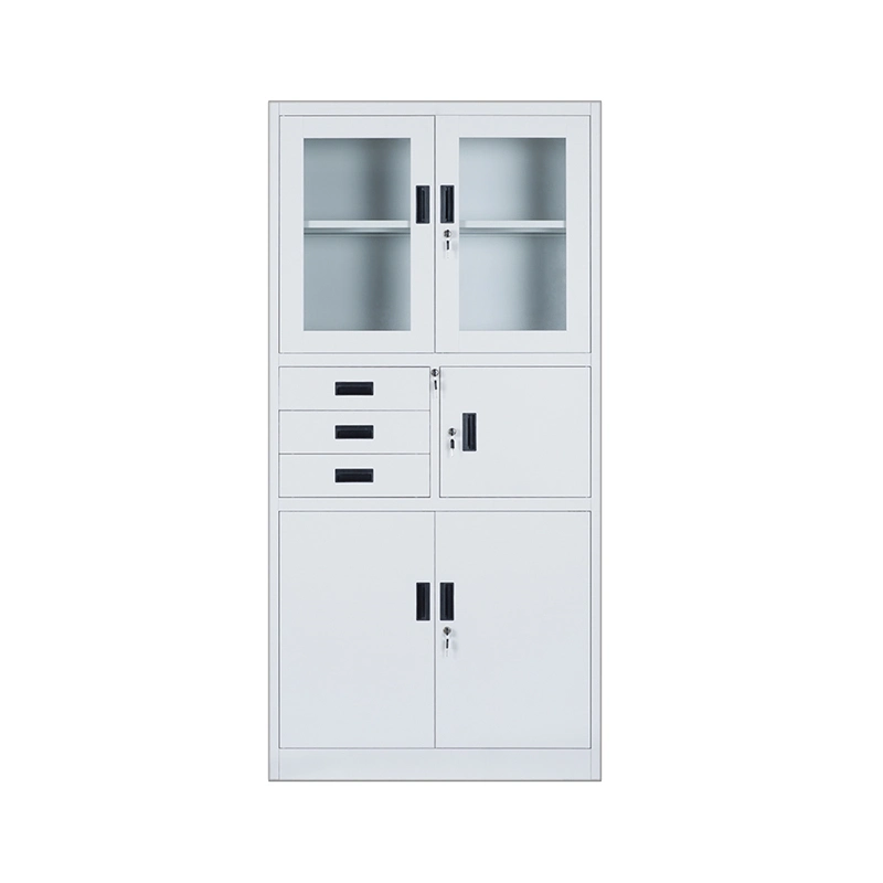 Hot Sale Durable Document Storage with Glass Door Metal Storage