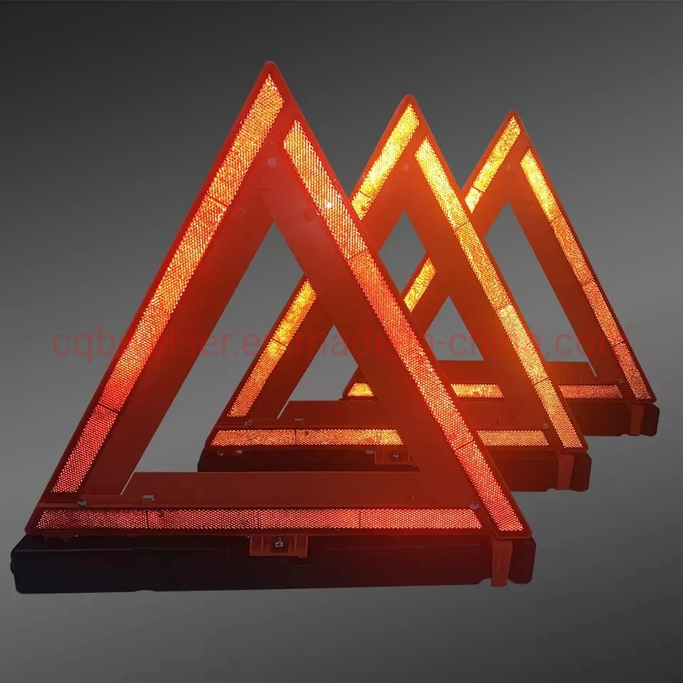 Emergency Warning Triangle Signs Reflective Warning Road Safety Triangle Kit