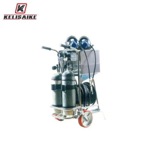 Kl99 Movable Air Supply Device Cart with Replaceable Cylinders