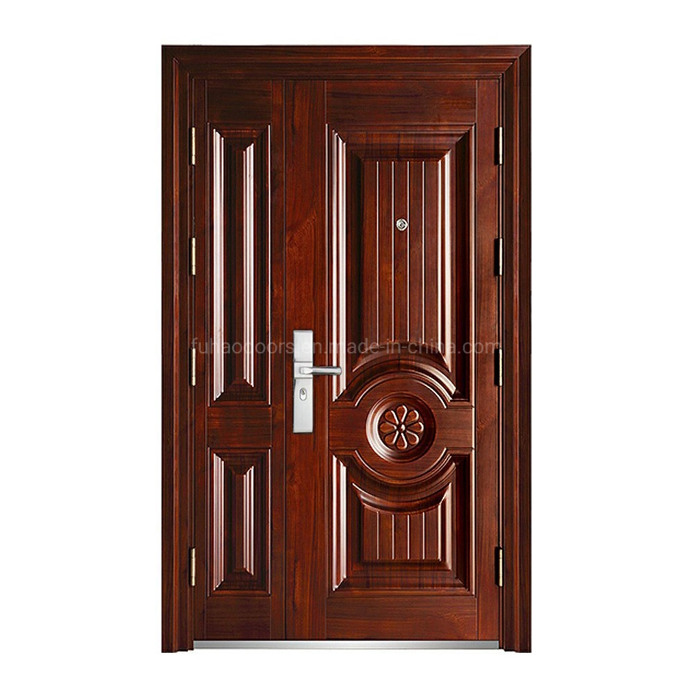 One and Half Security Steel Office Entrance Doors Homes with Popular Design