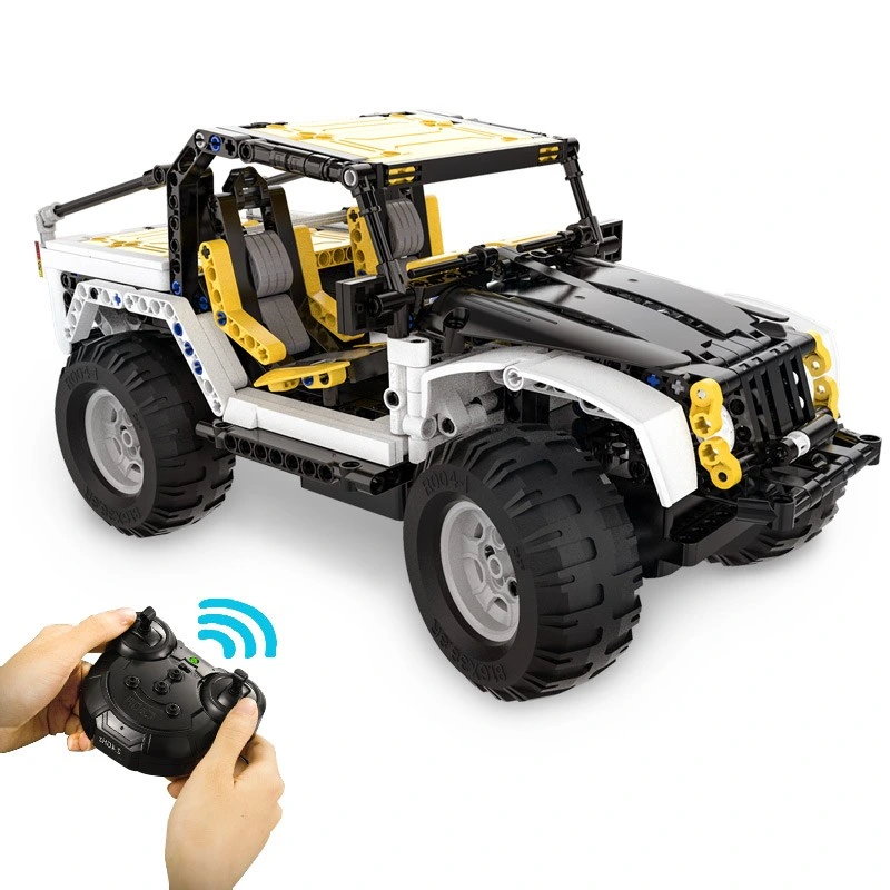 Children Kidconstruction Intelligent Assembled Building Block Brick SUV Armored Buggy Truck City off-Road Remote Control Electric R/C Vehicle Car Set Model Toy