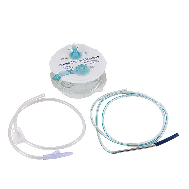 100% Medical Grade Silicone Closed Wound Drainage Tube System