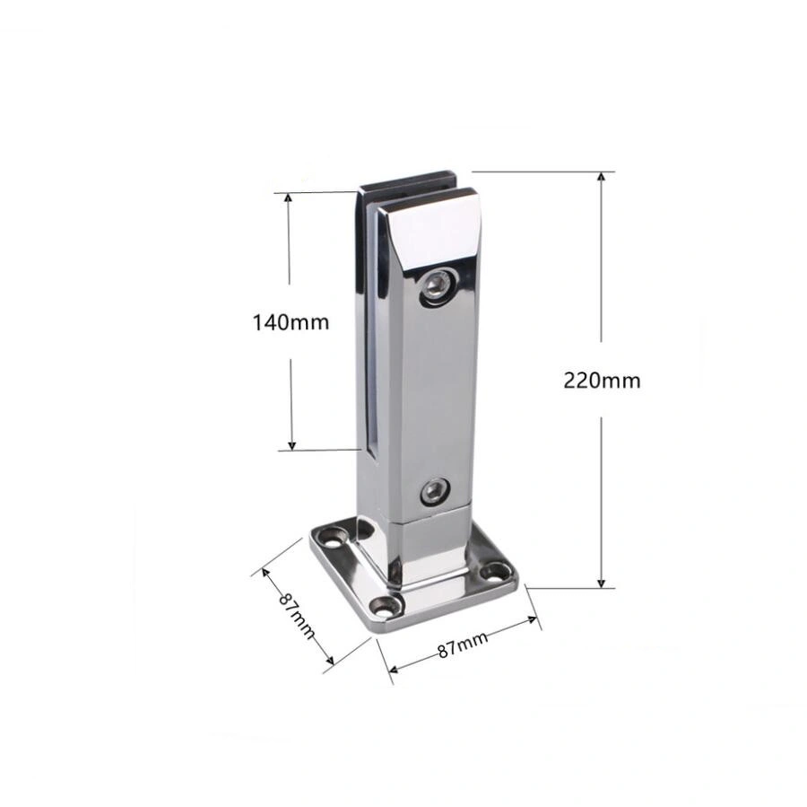 شرفة balustrade راين Clamp بلا إطار جدار زجاجي مع حمام سباحة من دون إطار موقع