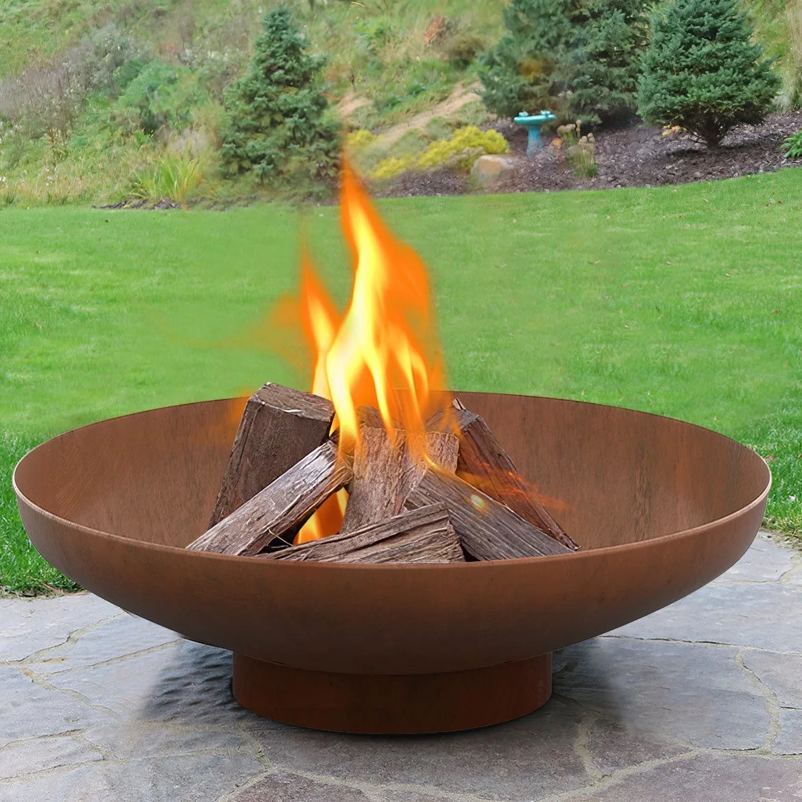 Barbecue en métal avec plaque de grillade