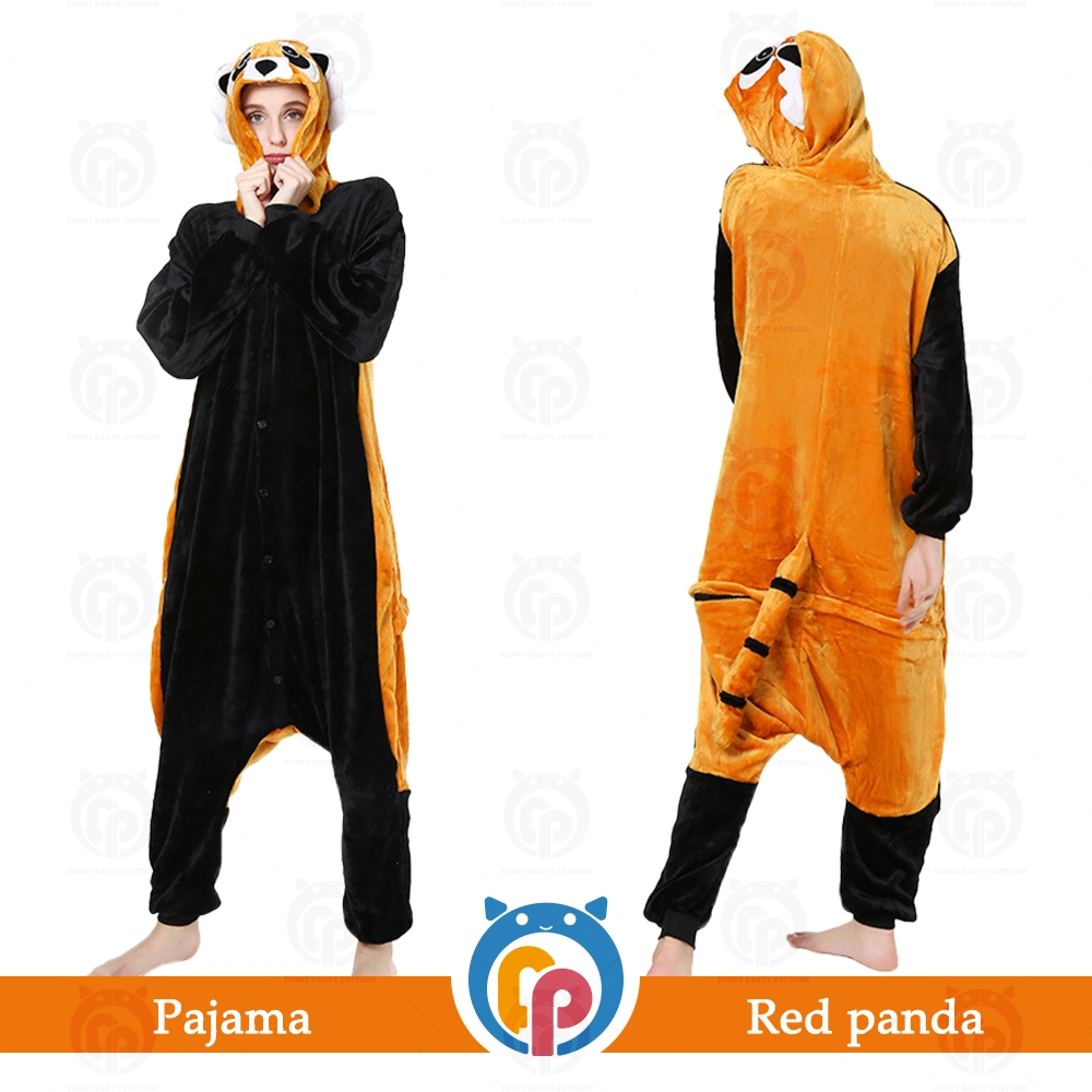 Red Panda Kigurumi Easter Halloween Party Animal Cosplay Costumes for Adult